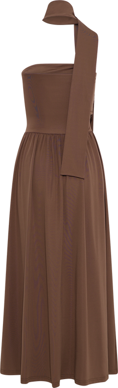 Astridic Long Dress - Dark Brown