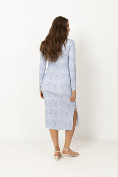 Odaic Dress - Soft Blue Blossom