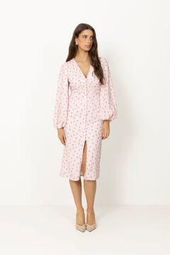 Adaic Long Dress - Pink