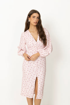 Adaic Long Dress - Pink