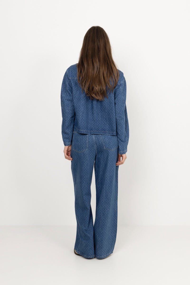 Marley Shirt - Mid Blue Dot