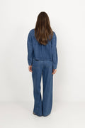 Marley Shirt - Mid Blue Dot