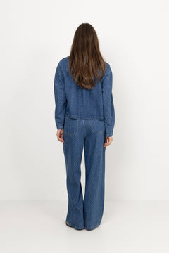 Marley Shirt - Mid Blue Dot