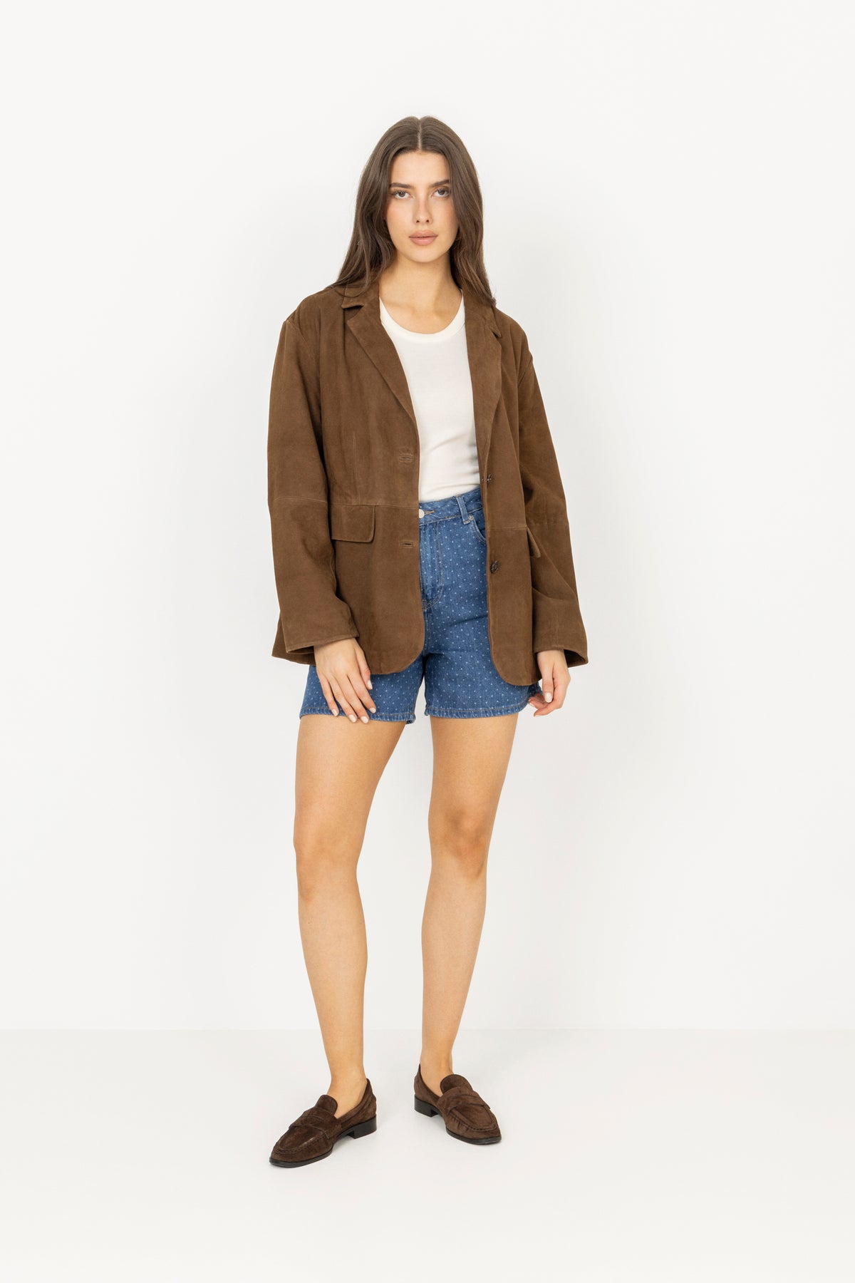 Lyle Shorts - Mid Blue Dot