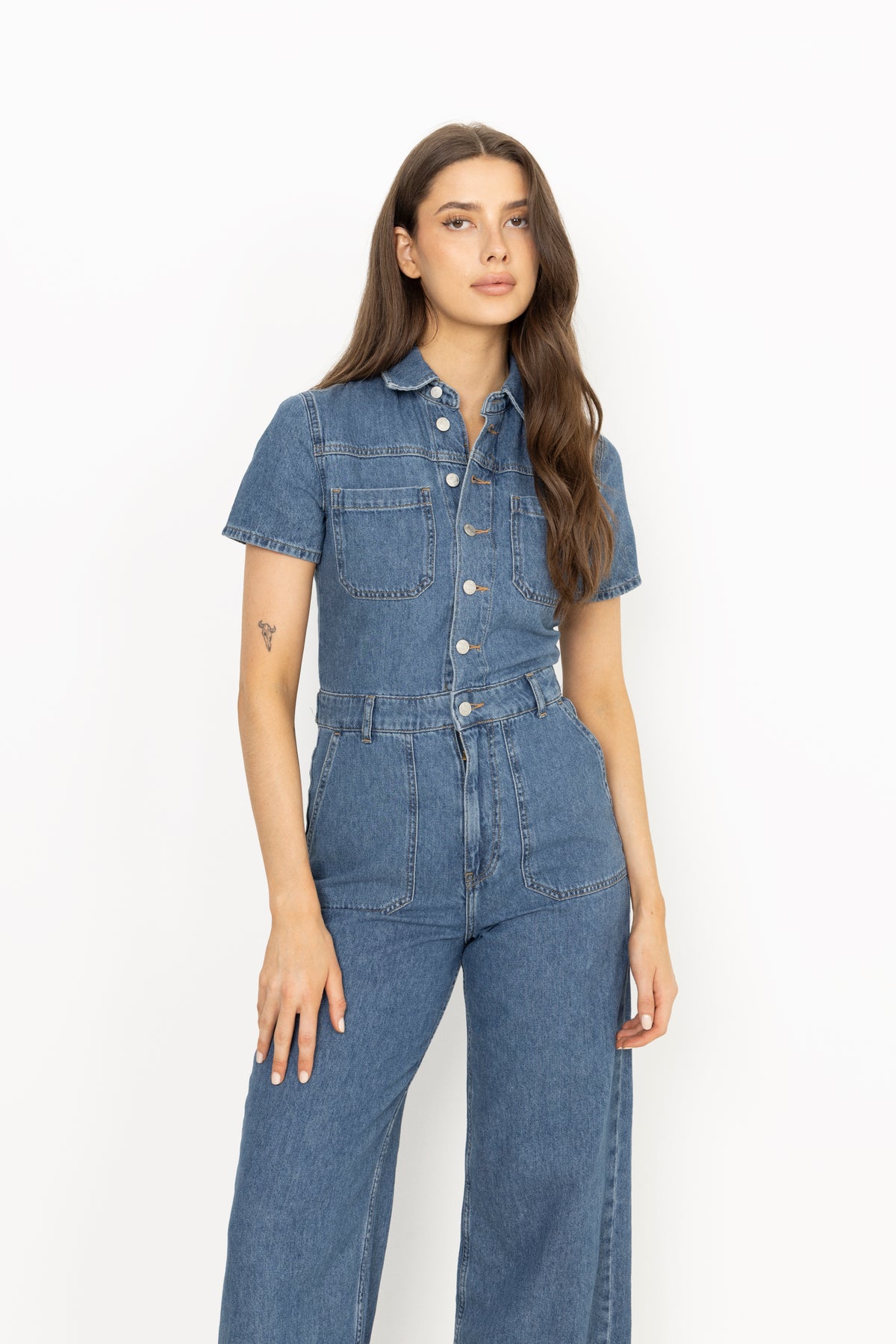 Miller Jumpsuit - Mid Blue