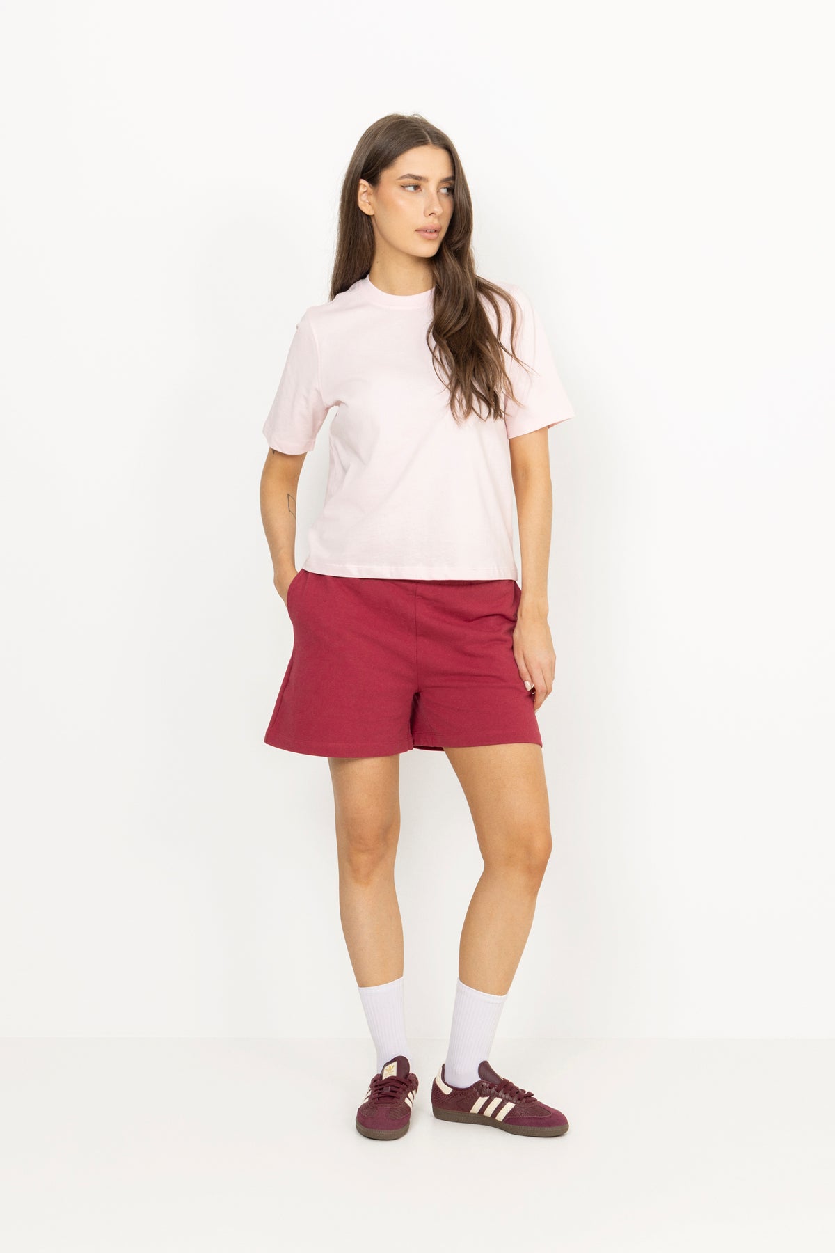 Maggy Sweatshorts - Berry