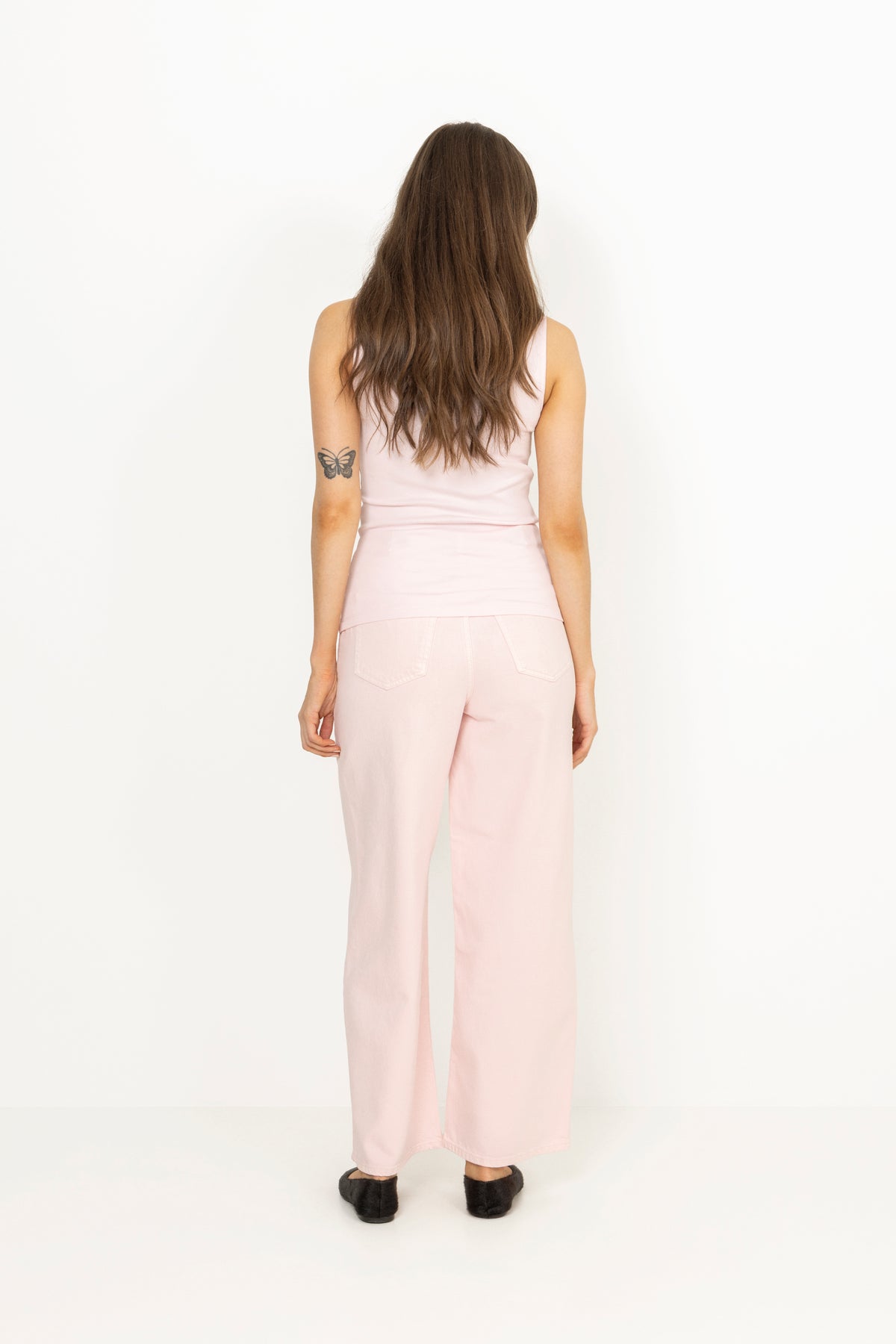 Peggy Rib Boatneck Top - Light Pink