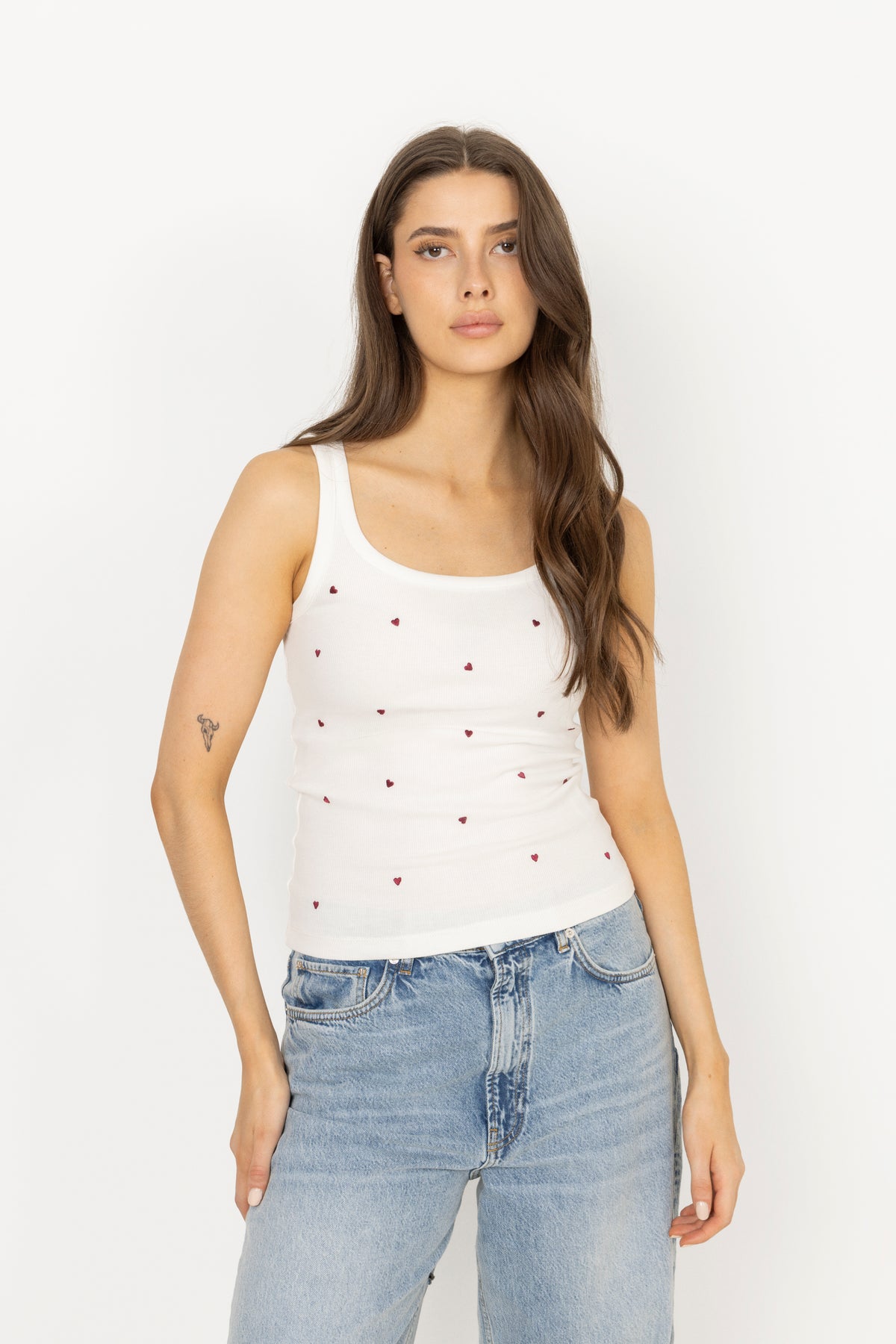 Pam Rib Singlet - Berry