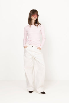 Petronella Rib Boatneck - Light Pink