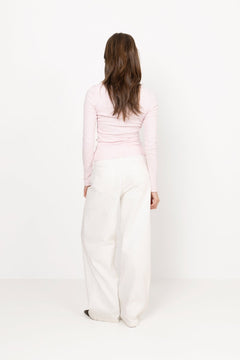 Petronella Rib Boatneck - Light Pink