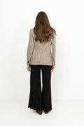 Brook Check Blazer - Taupe Herringbone