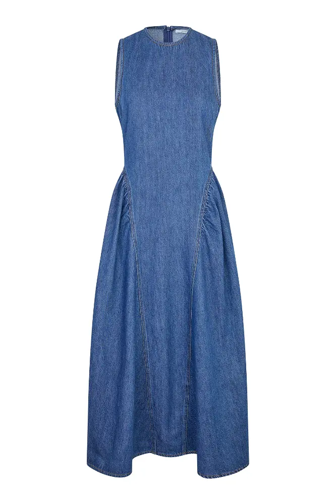 Lukana Denim Dress - Blue Denim