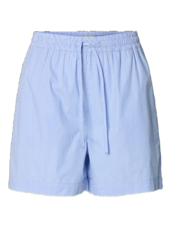 Gina Mw Crochet Edge Shorts B - Azurine Stripe