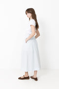 Hannah Hw Midi Skirt B - Cashmere Blue Stripes
