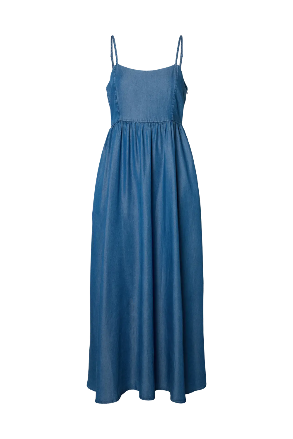 Janna Regular Sl Ankle Dress B - Medium Blue Denim