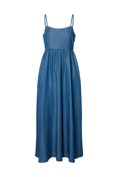 Janna Regular Sl Ankle Dress B - Medium Blue Denim
