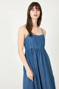 Janna Regular Sl Ankle Dress B - Medium Blue Denim