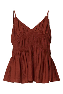 Jackie Strap Top B - Cherry Mahogany