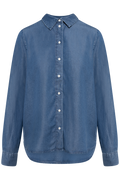 Janna-Viva Ls Shirt - Medium Blue Denim