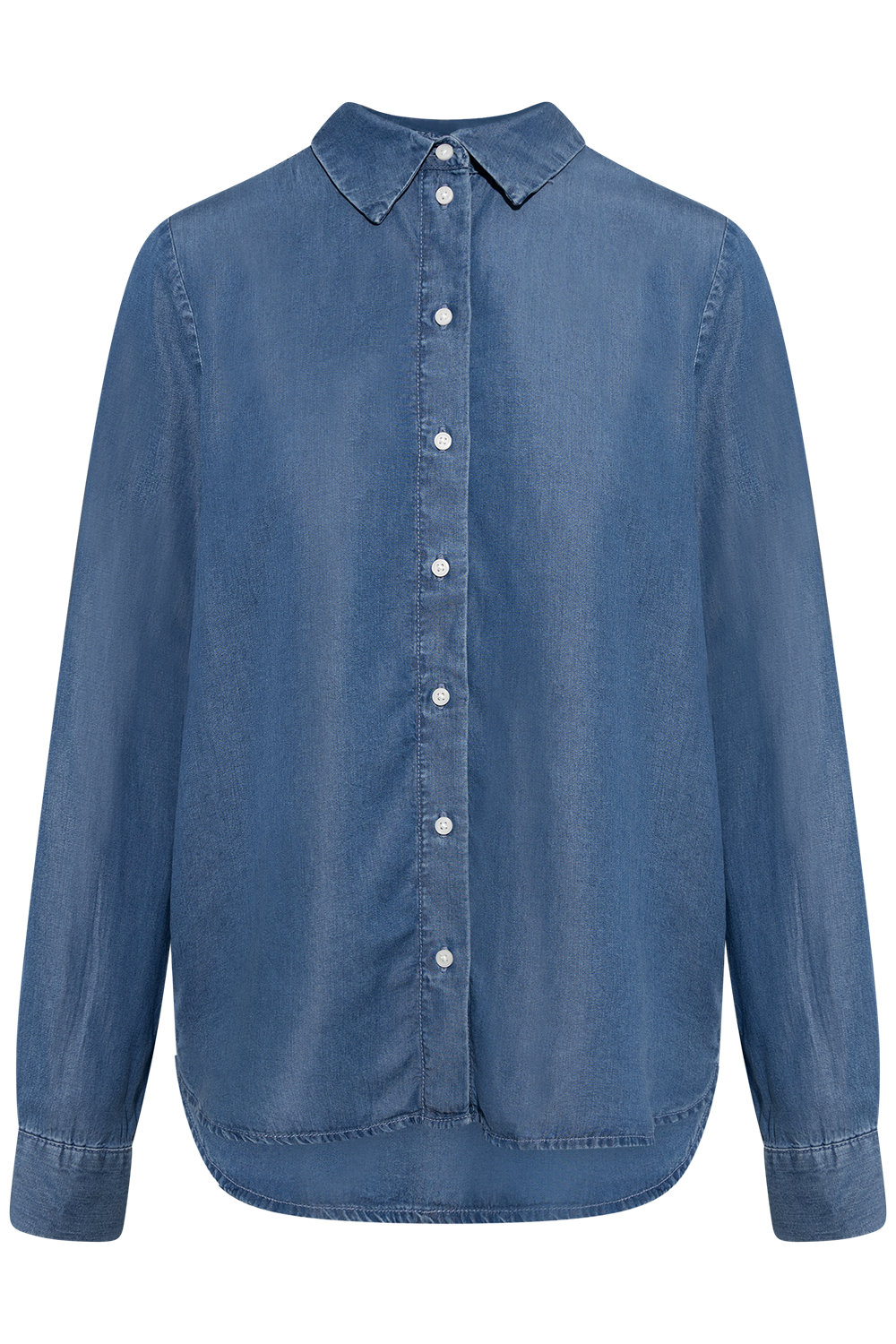 Janna-Viva Ls Shirt - Medium Blue Denim