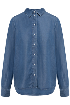Janna-Viva Ls Shirt - Medium Blue Denim