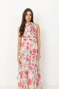 Marli Big Flower Dress - Creme