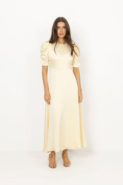 Benuti Solid Dress - Light Yellow
