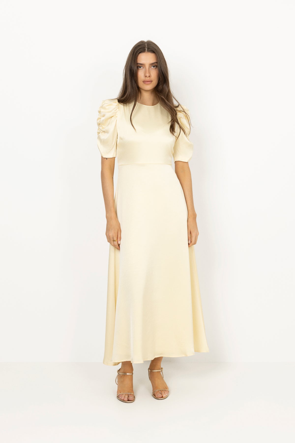 Benuti Solid Dress - Light Yellow