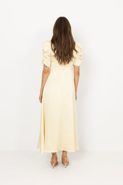 Benuti Solid Dress - Light Yellow