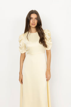 Benuti Solid Dress - Light Yellow
