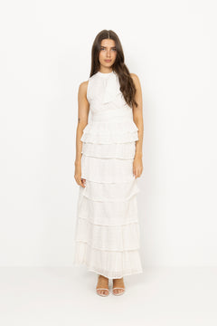 Morris Emb Skirt - Off White