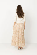Morris Meadow Printed Skirt - Creme