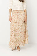 Morris Meadow Printed Skirt - Creme