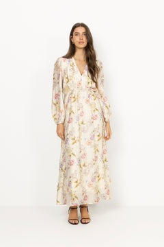 Silfi Vintage Flower Dress - Off White