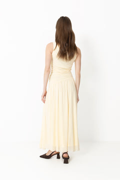 Cludine Mesh Dress - Light Yellow