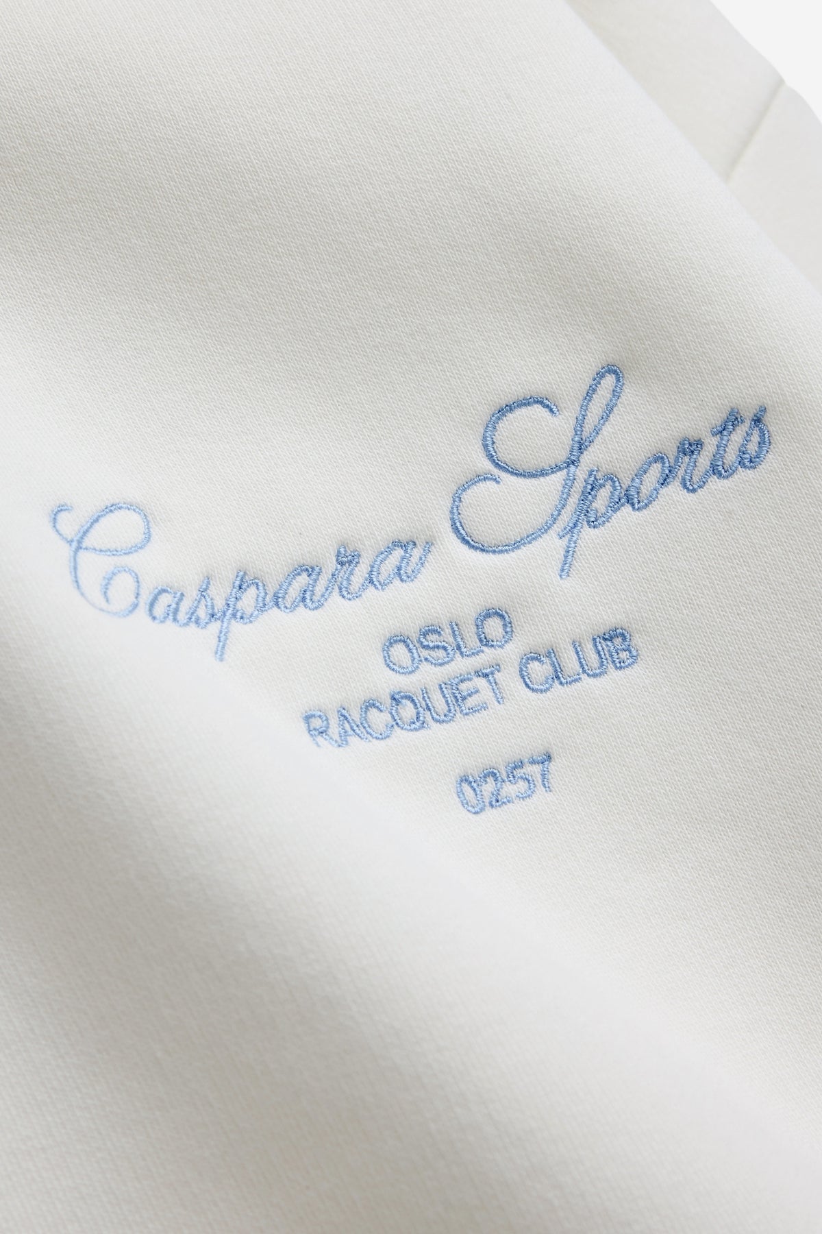 W. Racquet Club Zip Hoodie - White W. Vintage Blue