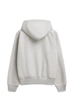 W. Racquet Club Zip Hoodie - Grey Melange W. Dark Olive