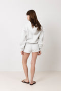 W. Racquet Club Shorts - Grey Melange W. Dark Olive