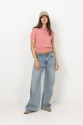 Blake Ss Knit Polo - Flamingo Plume
