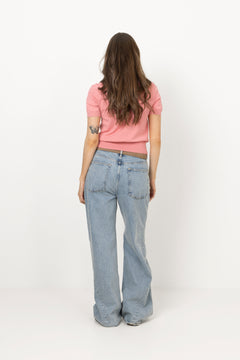 Blake SS Knit Polo - Flamingo Plume