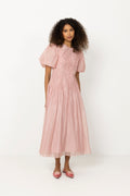 Ophelia Lace Midi Dress - Fawn Pink