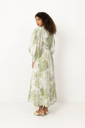 Reflector Shirt Dress - Olive Native Floral