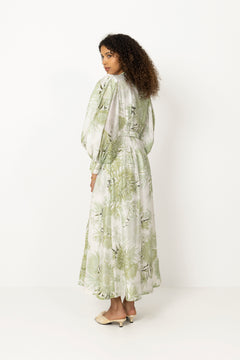 Reflector Shirt Dress - Olive Native Floral