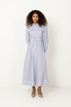 Colide Shirt Dress - French Blue