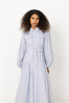 Colide Shirt Dress - French Blue