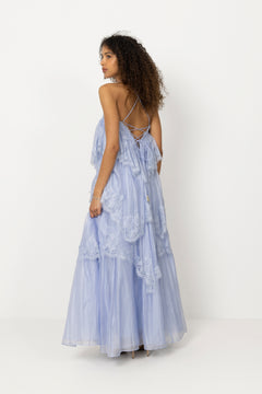 Ophelia Lace Gown - French Blue