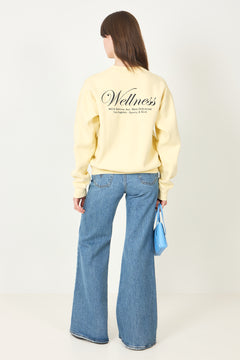 Avenue Crewneck - Almond Navy
