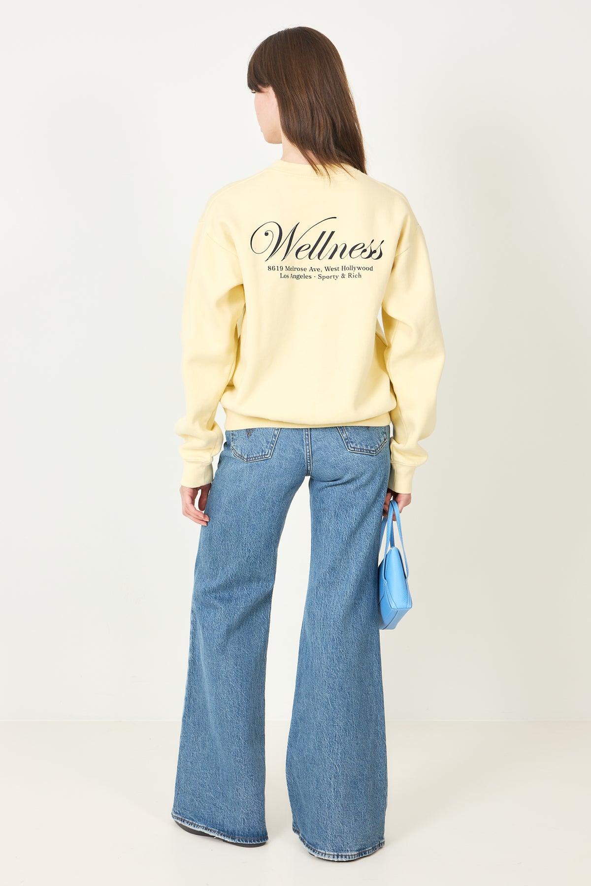 Avenue Crewneck - Almond Navy