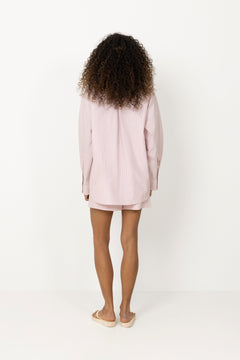Loose Stripe Shirt - Pink Mix