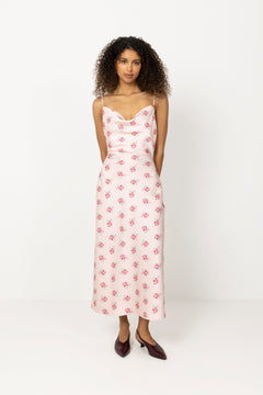 Eila Print Dress - Lt. Pink Mix